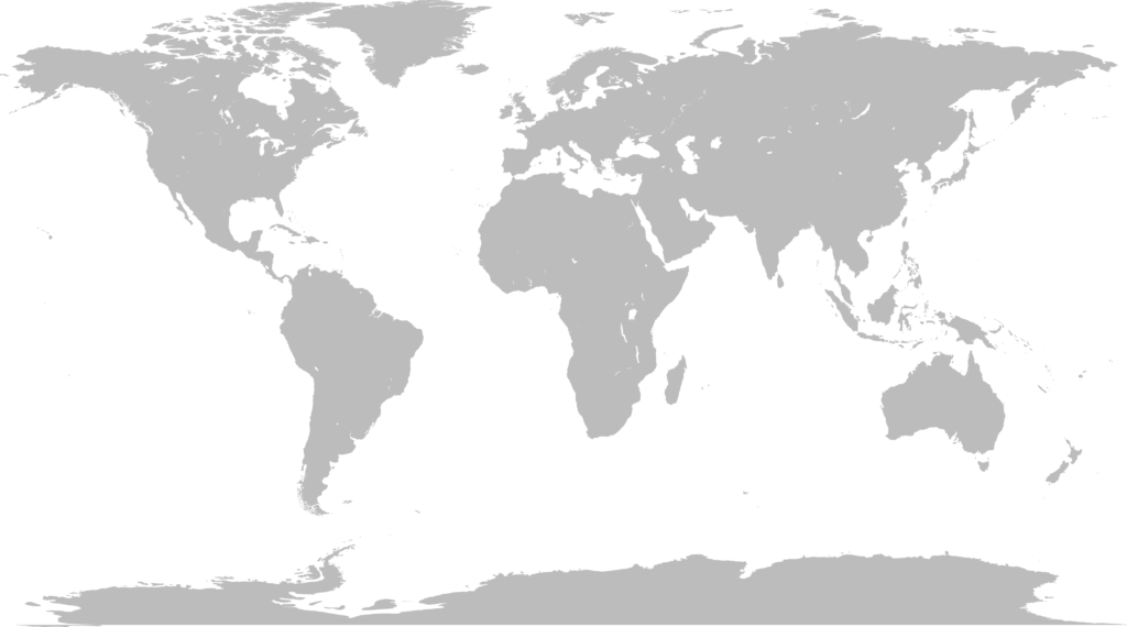 World map blank without borders